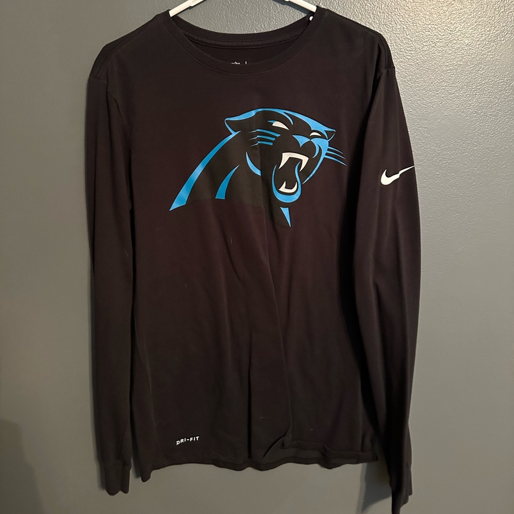 Nike NFL Carolina Panthers Long Sleeve Shirt size Medium